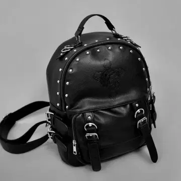 dimmoire 디무모어 Skull 각인 스터드 백팩 백팩