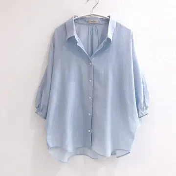 BALLSEY 보르지 시어 블라우스 돌먼 슬리브 오분 소매