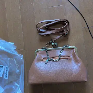 오렌지 가마구치 숄더백