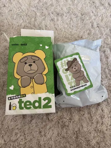 POPMART ted2 봉제 인형 카우보이 베어