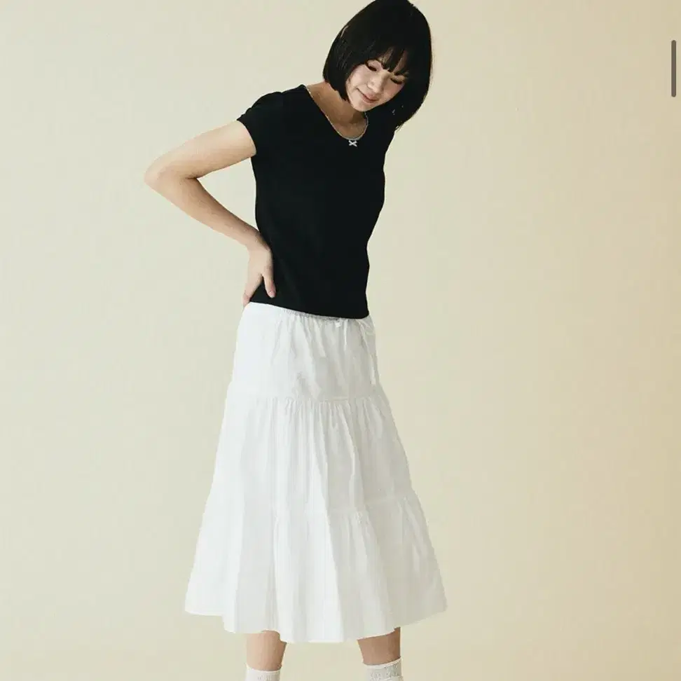 CONICHIWA BONJOUR ■ Butterfly shirring skirt Conichiwa Bonjour
