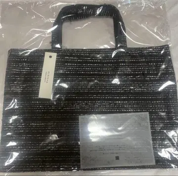 익명 배송 비비수르 토트백 블랙 트위드 미사용 새상품