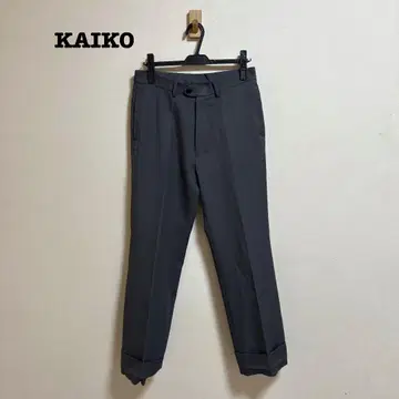 KAIKO THE PREST 센터 프레스 슬랙스 그레이
