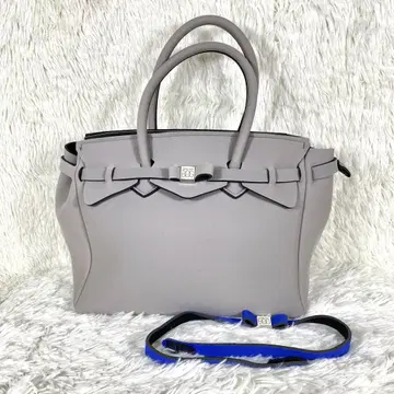 [ save my bag ] 리본 포함 본딩 핸드백