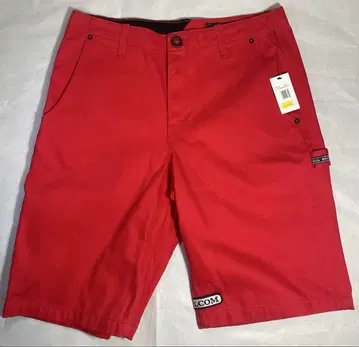 Volcom 레드 숏팬츠 택 포함 새상품
