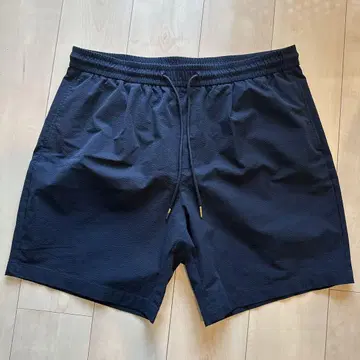 ZARA 시어서커 버뮤다 하프 팬츠 XL 네이비