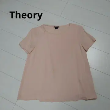 Theory 띠어리 블라우스 피치 핑크 실크 소재
