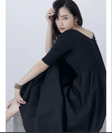 블랙 티셔츠 원피스 M 사이즈 반팔