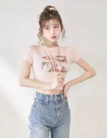 미사용 새상품 Darich 다리치 레이디 사진 컴팩트 티셔츠