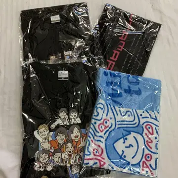 미즈타마리 본드 머플러 타월 티셔츠 XL 4점 세트