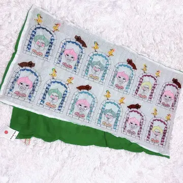 새상품 ULOCO 우로코 자수 대형 스톨 머플러 숄 무릎 담요