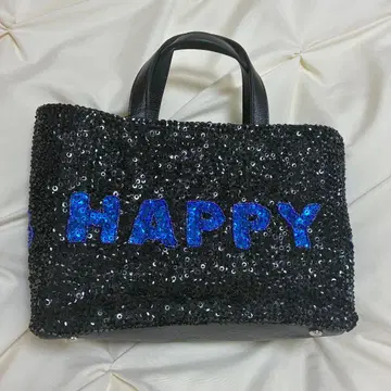 PASQUITON Happy Bag 블루 스팽글 택 포함 새상품