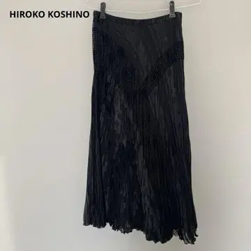 [새상품급] HIROKO KOSHINO 롱 스커트 블랙 M 포멀