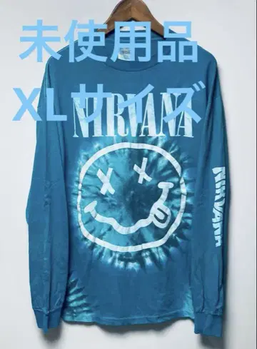 미사용품 NIRVANA SMILE L/S TEE USA 제작 XL 사이즈