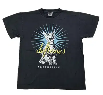 12032 deftones 데프톤즈 아드레날린 고양이 블랙 뱅T 락