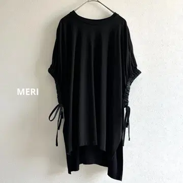 MERI 암슬리브 리본 탑 F