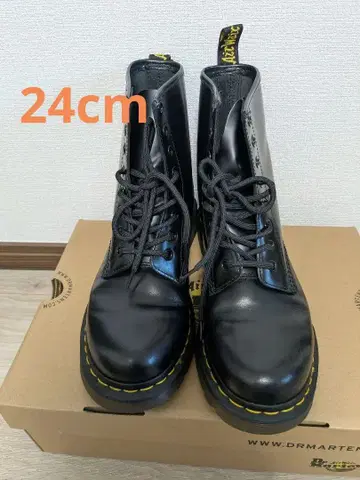 Dr. Martens 1460 W 블랙 부츠 UK 5 8홀