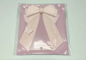 fanfancy 후쿠야 포토 카드 아크릴 프레임 리본 파피용 화이트