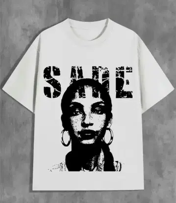 Sade 그래픽 프린트 티셔츠 미사용 새상품