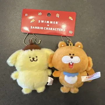 SWIMMER 폼폼푸딩 마스코트 홀더 세트
