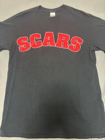 SCARS 프린트 티셔츠 블랙 M size