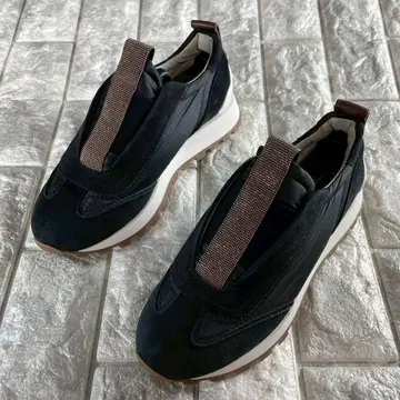미사용급/36 브루넬로쿠치넬리 슬립온 블랙