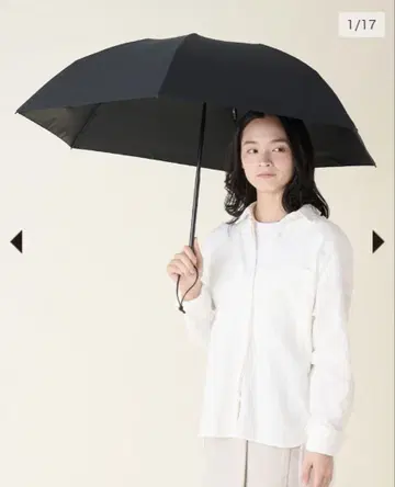 거의 미사용 선배리어100 양산 3단 블랙 무지