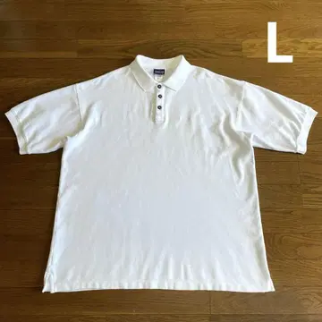 Patagonia 오가닉 코튼 피케 셔츠 L 화이트 원 포인트 F4