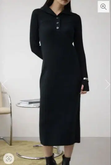 AZUL BY MOUSSY 리브 니트 롱 원피스