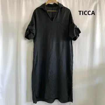 TICCA 린넨 트위스트 슬리브 원피스
