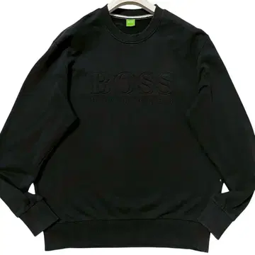 HUGO BOSS 맨투맨 트레이너 센터 로고 자수 XXL 블랙