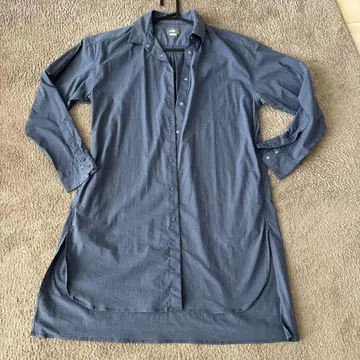 THE NORTH FACE 블루 셔츠 원피스 S