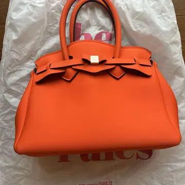 SAVE MY BAG 오렌지 핸드백 [새상품급]