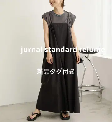 레리움 코튼 포플린 캐미 개더 원피스 블랙 택 포함 새상품