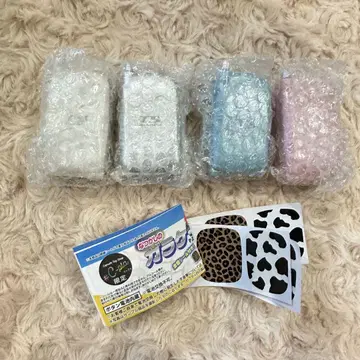 추억의 피처폰 마스코트 피처폰 가챠 핑크 라이트 블루 외