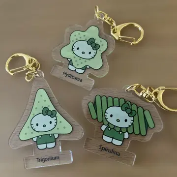 간사이 만박 일본관 모키티 아크릴 키홀더 3개 세트