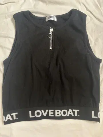 LOVE BOAT 블랙 탱크탑