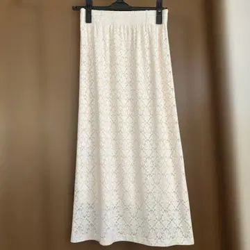[새상품급] COHINA 스트레치 레이스 스커트 short XS 아이보리