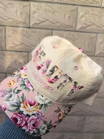 플라워 프린트 BEAUTY 야구 모자