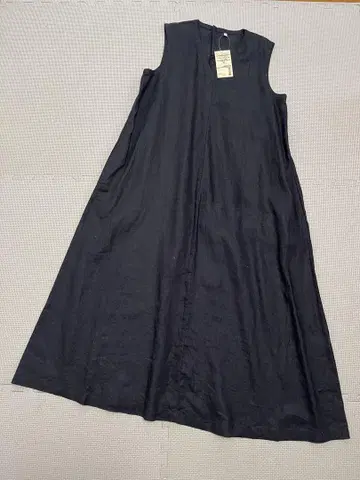 프렌치 린넨 MUJI 슬리브리스 원피스 M 사이즈