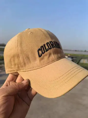 COLORADO 자수 베이지 야구 모자