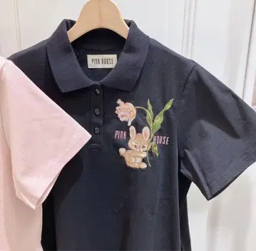 pinkhouse 튤립 토끼 폴로 원피스