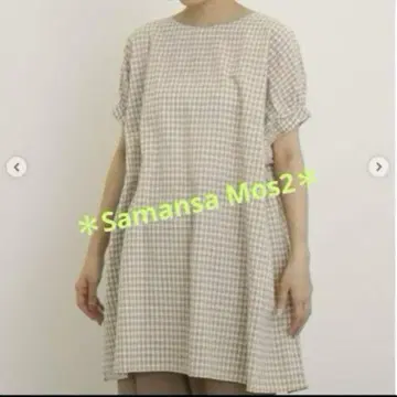 Samansa Mos2 소매 개더 앞뒤 2WAY 튜닉