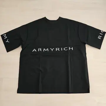 ARMYRICH 블랙 티셔츠 오버 사이즈