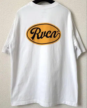 RVCA 화이트 티셔츠 백 프린트 로고
