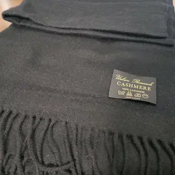 URBAN RESEARCH 100% 캐시미어 블랙 머플러