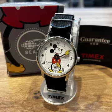 TIMEX 미키마우스 W-92 손목시계 빔즈 콜라보 타이맥스