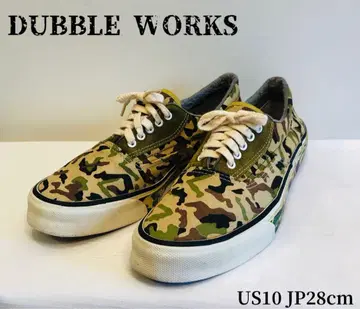 DUBBLE WORKS 카모플라쥬 카모플라주 캔버스 스니커즈 28cm