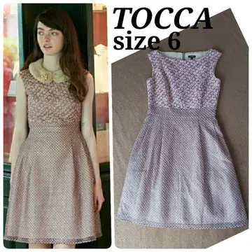 TOCCA RESISTED FLOWER 토카 꽃무늬 총 자수 원피스 6