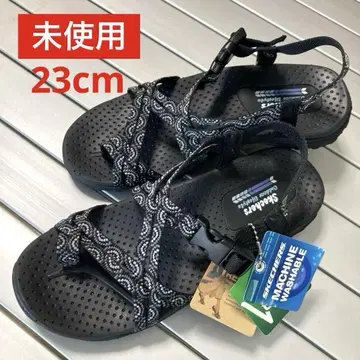 [미사용] SKECHERS 스케쳐스 샌들 23cm 블랙
